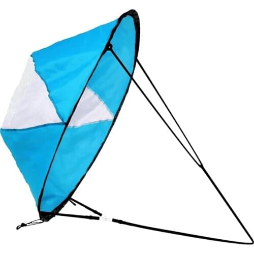 Downwind Wind Sail Kit Kayak Wind Sail Kayak Paddle Board Accessories Easy Setup Deploys Quickly Compact & Portable