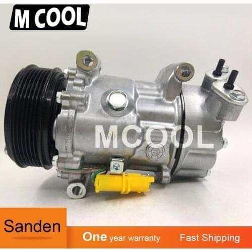 For SANDEN SD6V12 AC COMPRESSOR 64529223392 64526942501 2758433 6942501 for MINI CLUBMAN R55 R56 R57 Cooper D S SD