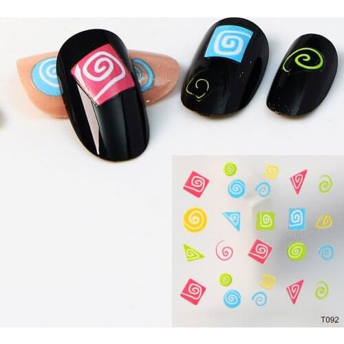 Sweet Style Cute Image Quality 3D Engraved Nail Stickers Fingerprint Bear Leaf Daisy Nail Art Decorations Decals T1040