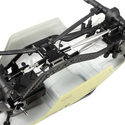 Stainless Steel Link Linkage Pull Bar Rod Set for Axial SCX24 90081 Model Car Accessories