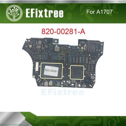 Defective A1707 Motherboard Logic Main Board 820-00281-A 820-00281 For Macbook Pro 16GB A1707 2016 2017
