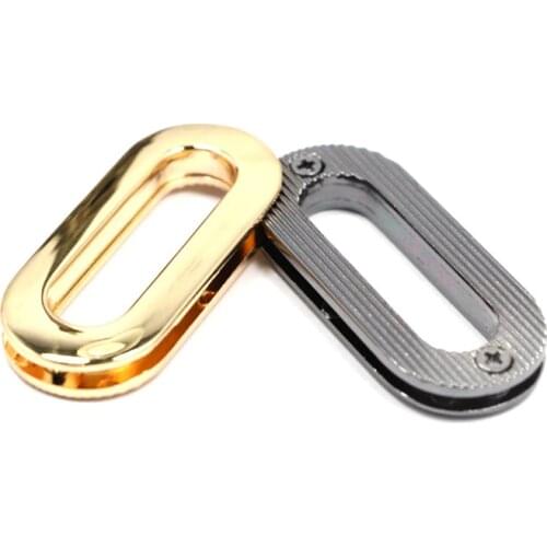 Gold zinc alloy Oval screws on Eyelet Grommets 1 3/8 inch ( 3.5cm ) inner size 30pcs