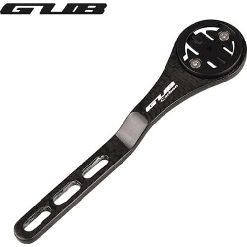 GUB Bicycle Code Table Stand Road Bike Computer 3K Carbon Fiber Bent Holder Garmin Cateye Bryton Stopwatch Black Mount Bracket