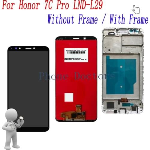 5.99 inch Full LCD DIsplay + Touch Screen Digitizer Assembly With Frame For Huawei Honor 7C Pro LND-L29