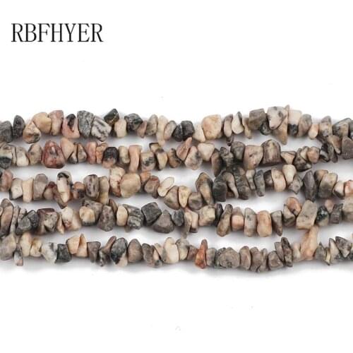 RBFHYER speckle stone Natural Irregular Gravel Beads 4-10MM Charm DIY Jewelry Earrings Bracelet Making Accessories Wholesale