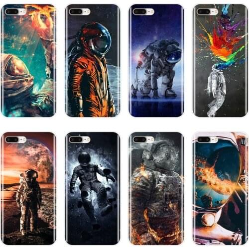 For iPhone 6 S 6S 7 8 X XR XS Max Case Silicone Cool Space Astronaut Soft Cover For Apple iPhone 8 7 6S 6 S Plus Phone Case