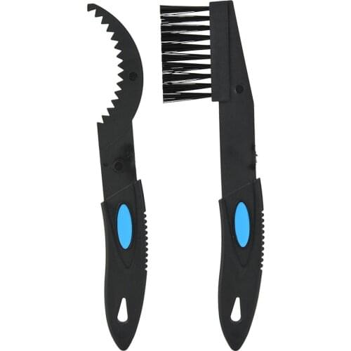 2pcs Durable Bicyles Chain Cleaner Chain Brush Scraper Wash Tool Set Bike Protect Oil Bike Chain Suitable For Mountain Bicycles