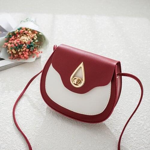 Bags For Women Fashion Exquisite Shoulder Bags Women Leather Messenger Bags Simple Contrast Solid Color Shoulder Handbags