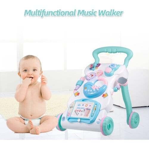 High Quality Baby Walker Toys Multifuctional Toddler Trolley Sit-to-Stand ABS Musical Walker for Toddler