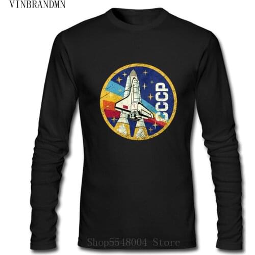 3D Funny USSR CCCP Shirt Casual T Shirt Men 2020 The Soviet Union Russia Space Tshirt Rocket Shuttle Emblem V01T-Shirts Camiseta