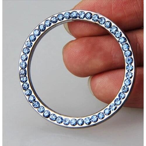 Diamond Ignition Switch Cover Decoration Sticker Protection Ring for Toyota Camry Corolla RAV4 Yaris Highlander/Land Cruiser