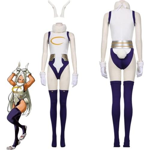 Boku No My hero Academic Cosplay Miruko Rabbit Costume Female Girl Sexy Bunny Jumpsuit Halloween Carnival Costumes
