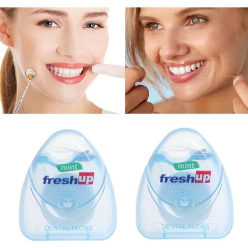 Portable 50M Micro Wax Dental Floss Interdental Brush Teeth Stick Toothpicks Floss Pick Oral Hygiene Clean Wire Wholesale