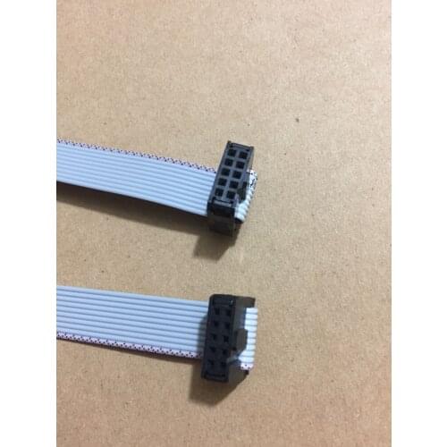 0.5Meter 10P Flat Cable Double Row Crosswire Data Cable Signal Connection Converter Panel Connecting Wire Industrial Control