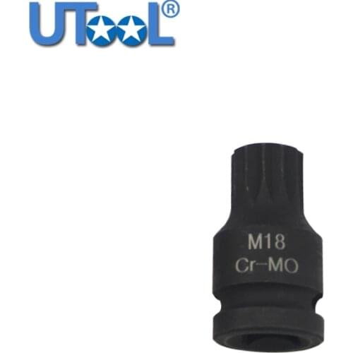 1/2" DR. M18 Spline Socket Bit Wrench Tool CR-MO 42MM Length