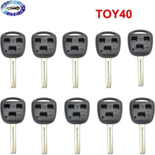 10pcs/lot, 3 Buttons Remote Key Shell Case Fob TOY40 (long) for Lexus 40CM groove,42cm blade