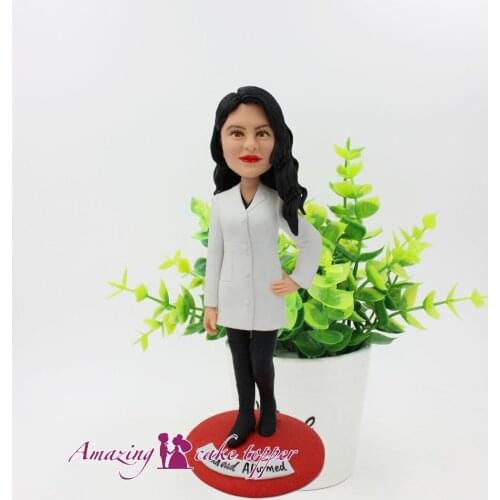 2019 AMAZING CAKE TOPPER sophisticated temperament Toys Custom Polymer Clay Figure From Pictures Christmas gife