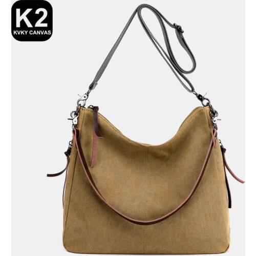 2021 Women Handbag Canvas Female Shoulder Bags Designer Womens Messenger Bags Ladies Casual Bags Travel Crossbody Handbag