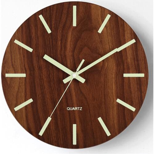 Wall Clock Rose Gold Black Silent Hanging Digital Quartz Horloges Creative Thick Border Watch Living Room Study Decor 10 Inch