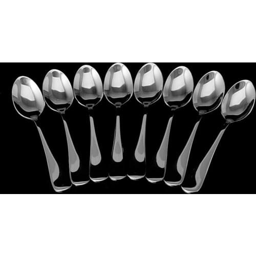 8 Pcs Demitasse Espresso Stainless Steel Spoon Tea Coffee Soup Rice New