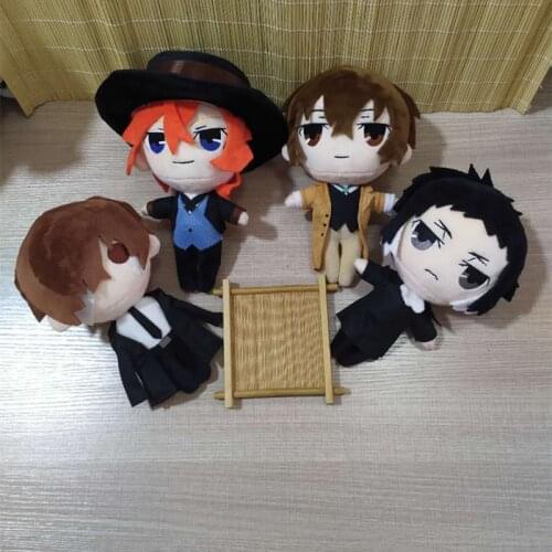 Anime Bungo Stray Dogs Dazai Osamu Ryunosuke Akutagawa Nakahara Chuuya Cosplay Doll Toy Plush Dolls Child Gift Pendant