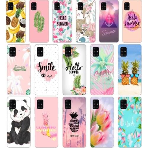 01 Cool in summer Soft Silicone Tpu Cover phone Case for Samsung Galaxy A31 A41 A51 A71 A40 2019 Case