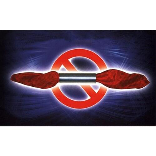 Through the Incredible Silk Penetrates the Aluminum Tube Magic Tricks Gimmick Props Fun Stage Close Up Magie Incredible Illusion