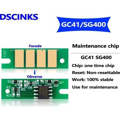 GC41 SG400 SG500 SG1000 Maintenance chip for SAWGRASS SG400 SG800 SG500 SG1000 Ricoh SG3100 SG2100 SG2010 SG3110 Maintenance box
