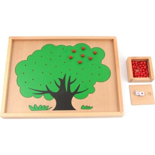 Montessori Wooden Mathematics Materials Apple Tree Toys