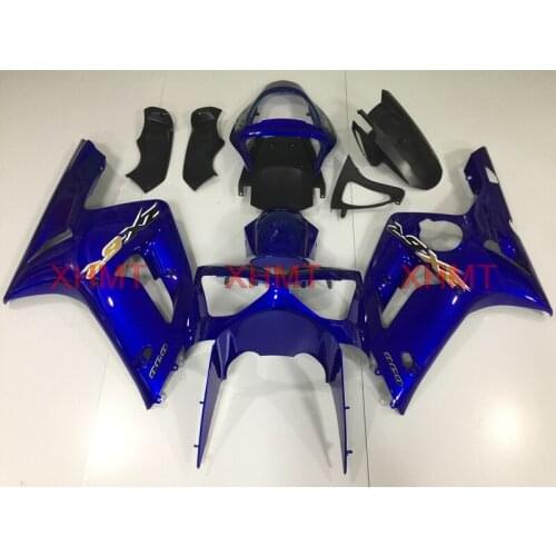 For Kawasaki Zx6r 2003 - 2004 Bodywork 636 Zx-6r 04 Fairings Ninja Zx-6r 2004 Blue Fairing Kits