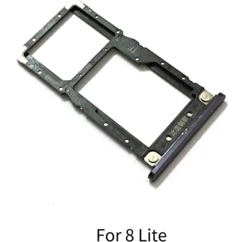 Sim Tray Holder For Xiaomi Mi 8 Lite SIM Card Tray Slot Holder Adapter Socket Repair Parts