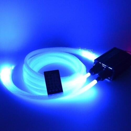 Dual Head App Smart Phone+Audio+Remote controlled Car Interior Starry Ceiling Light Engine Device+End glow Fiber Optic cable Kit