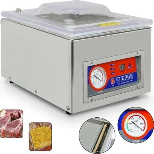 DZ-260C 110V/220V Digital Vacuum Packing Sealing Machine Sealer Vac Packer Food Sealer Food Industrial Packaging 120W