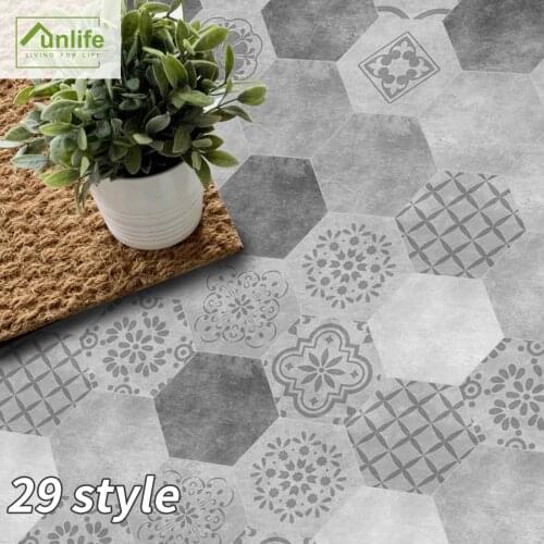 Funlife® Hexagon Home Wall Sticker Peel & Stick Self-Adhesive Easy to Clean Kitchen Bathroom Backsplash Anti-Slip Floor Stickers