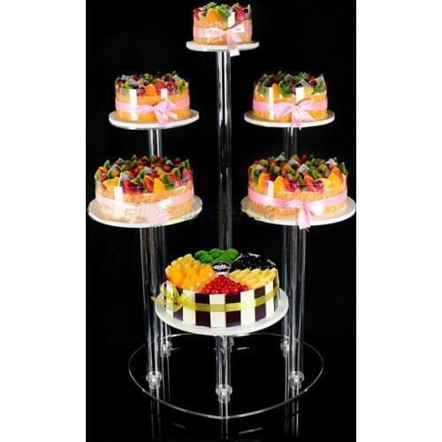 Hot 8 tiers Crystal cake Stand Round cupcake Display Christmas Birthday Craft Wedding Decoration Wedding Centerpiece