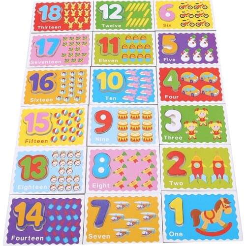 Kids Baby Cognitive Pocket Cards Letters Number Card Training Toys For Children Early Educational Montessori Gift
