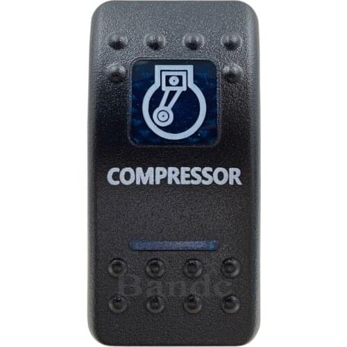 Cover Cap Only!Car Boat RV COMPRESSOR Rocker Switch Cover Cap Blue Window Labeled Control Cap Accessories