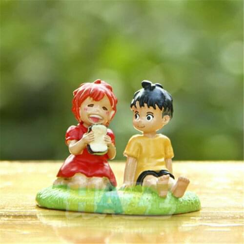 Ponyo Mermaid Cliff On The Goldfish Princess Miyazaki Hayao PVC Action Figure Model Toys Doll Anime Figure Kids Toys Gifts