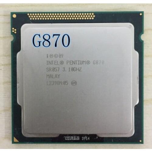 Intel Pentium G870 g870 Processor 3.1GHz 3MB Cache LGA1155 Dual-Core 65W Desktop CPU scrattered