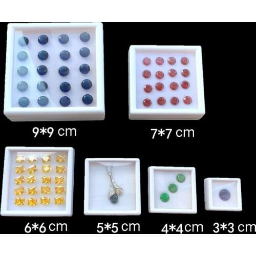 Diamonds gemstone box Jewelry packaging case gem storage boxes jewellery organizer for ring beads pandora charms pendnat holder