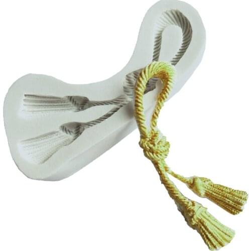 Rope Shape Fondant Cake Silicone Mold Cookie Ice Cream Molds Biscuits Candy Chocolate Mould Baking Cake Decoration Tools