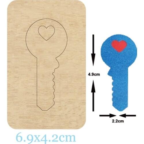 Cute key shape Hair clip cutting dies 2020 new die cut &wooden dies Suitable for common die cutting machines on the market