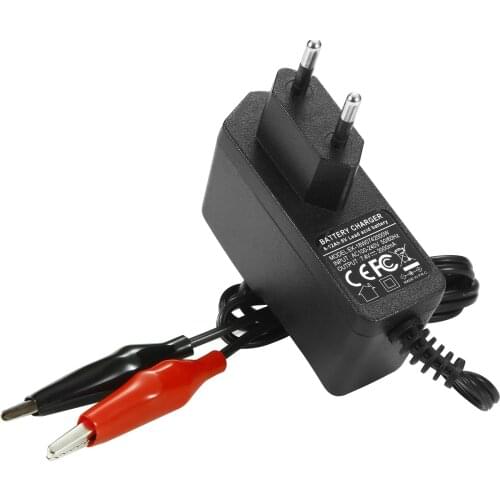 6v Lead Acid Battery Charger Clip Charger 7.4V 2A Battery Charger Automatic Battery Charger for 6V Lead Acid Battery Devices