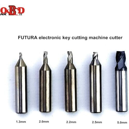 1.3/2.0/2.5/5.0mm Raise FUTURA Electronic Key Cutting Copy Making Machine Cutter Accessories Drill Bits for CNC Milling Cutter