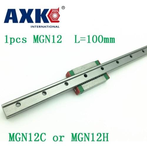 12mm Linear Guide Mgn12 L= 100mm Linear Rail Way + Mgn12c Or Mgn12h Long Linear Carriage For Cnc X Y Z Axis
