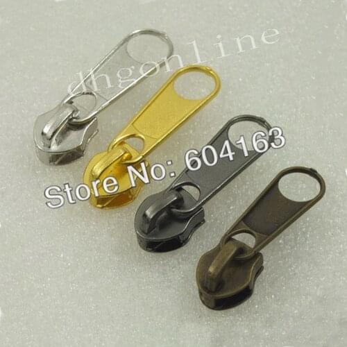 20 Pcs Zipper Puller Slider Pull #3 Molded For Repair Replace Kit Stop ZP22 Nickle Bronze Gold Nickle-Black Choice