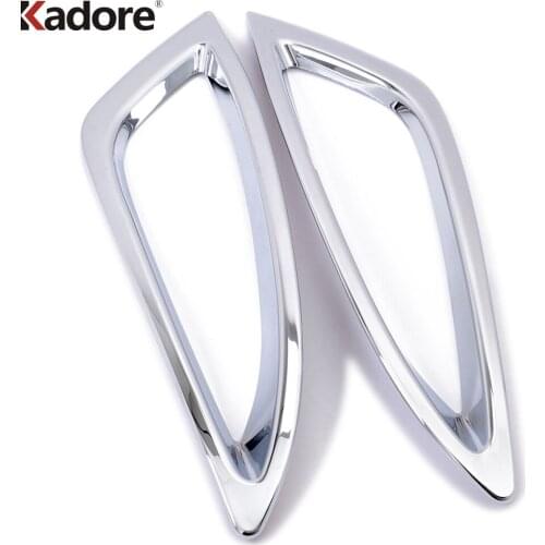 For KIA Optima K5 2011 2012 2013 2014 Third Generation ABS Chrome Plastic Front Fog Light Cover Shade Decoration Trims 2pcs/set