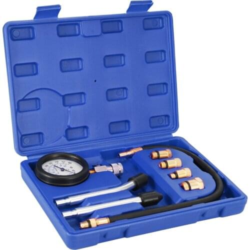 0–21 kg/cm³ 0–300 PSI Engine Cylinder Compression Tester Kit Automotive Tool Gas-Cylinder Pressure Test with Air Gauge