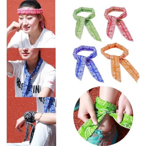 Summer Body cold for Cooling Bandana Scarf Wrap Outdoor Headband Sports Fishing Cycling Bandanas Neck Cooler Wraps For Camping