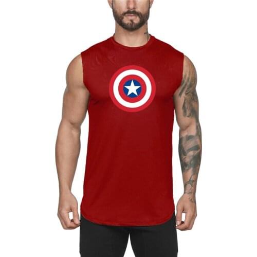 Brand Fitness Fashion Workout Cotton Mens Tank Top Training Running Gym Clothing Bodybuilding Fitness Singlets Sleeveless Vest
